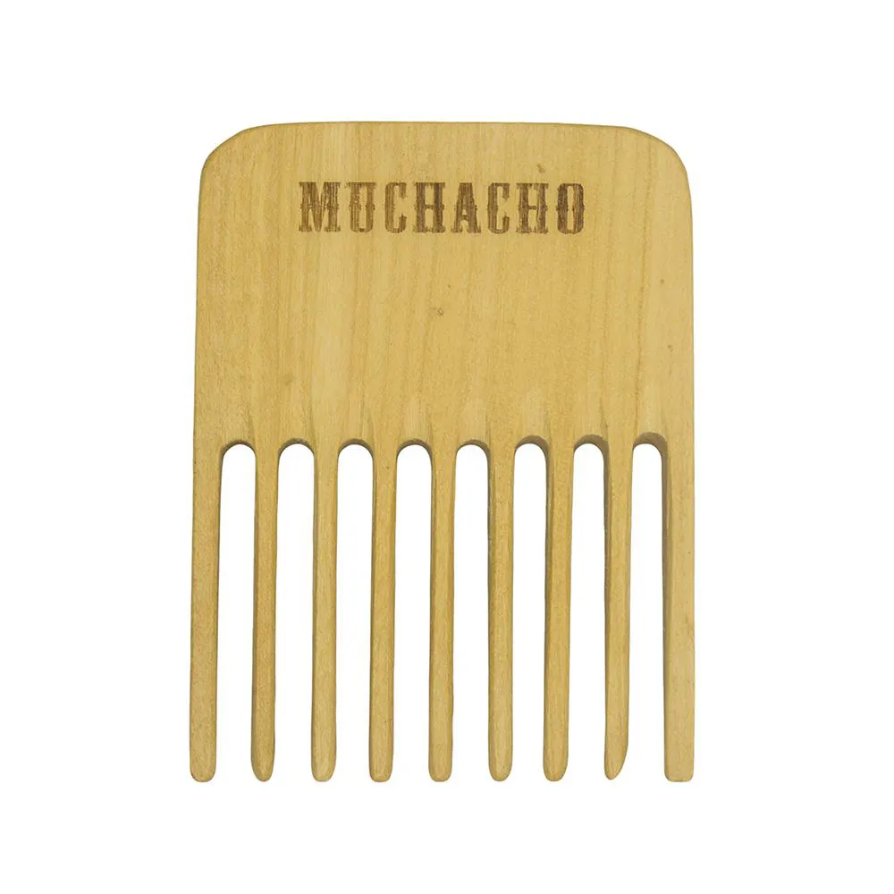 PENTE GARFO DE MADEIRA PARA BARBA MUCHACHO