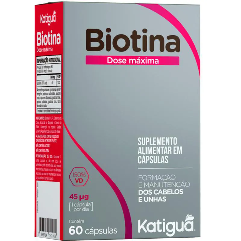 VITAMINA B7 BIOTINA 60 CáPSULAS KATIGUá