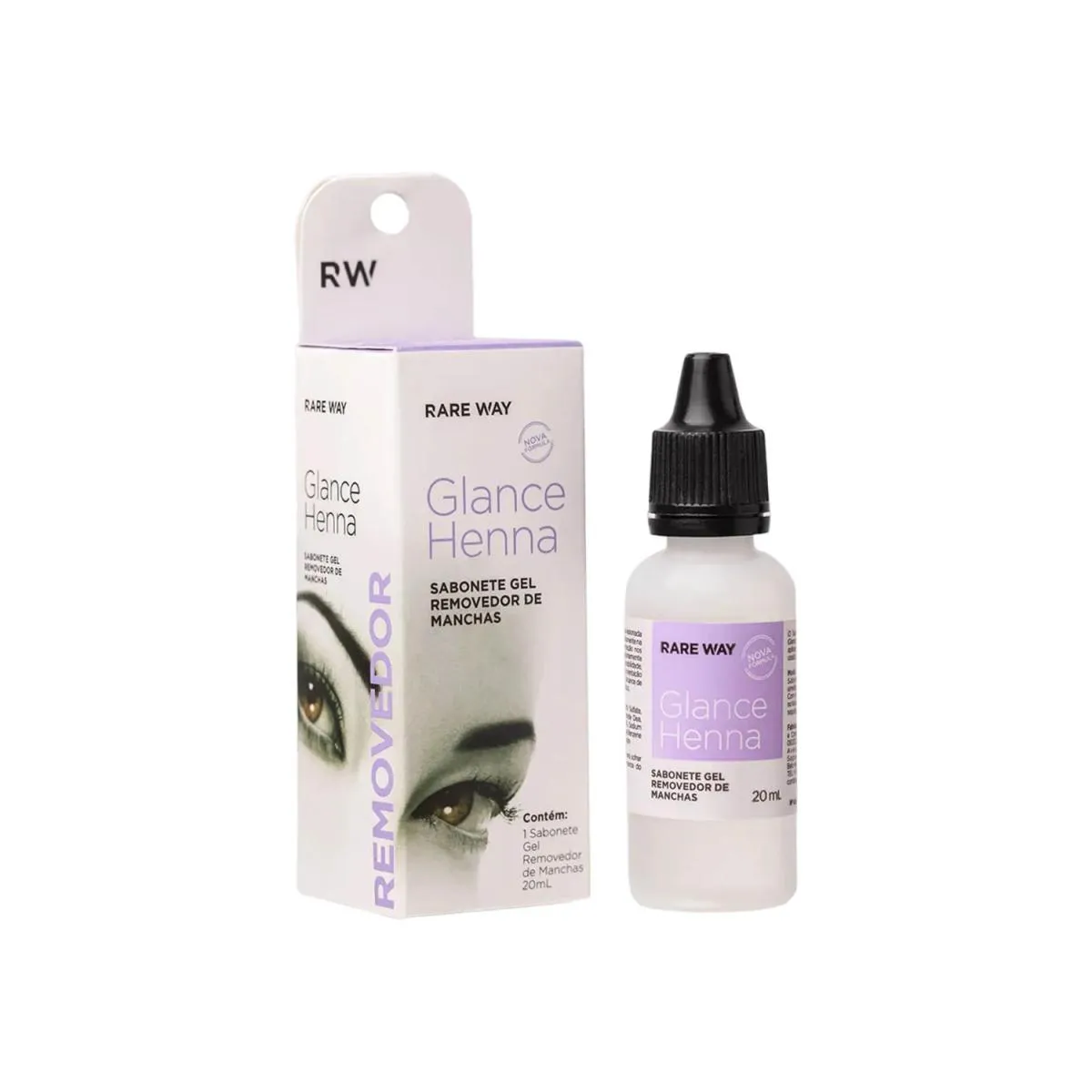 REMOVEDOR DE HENNA 20ML GLANCE RARE WAY