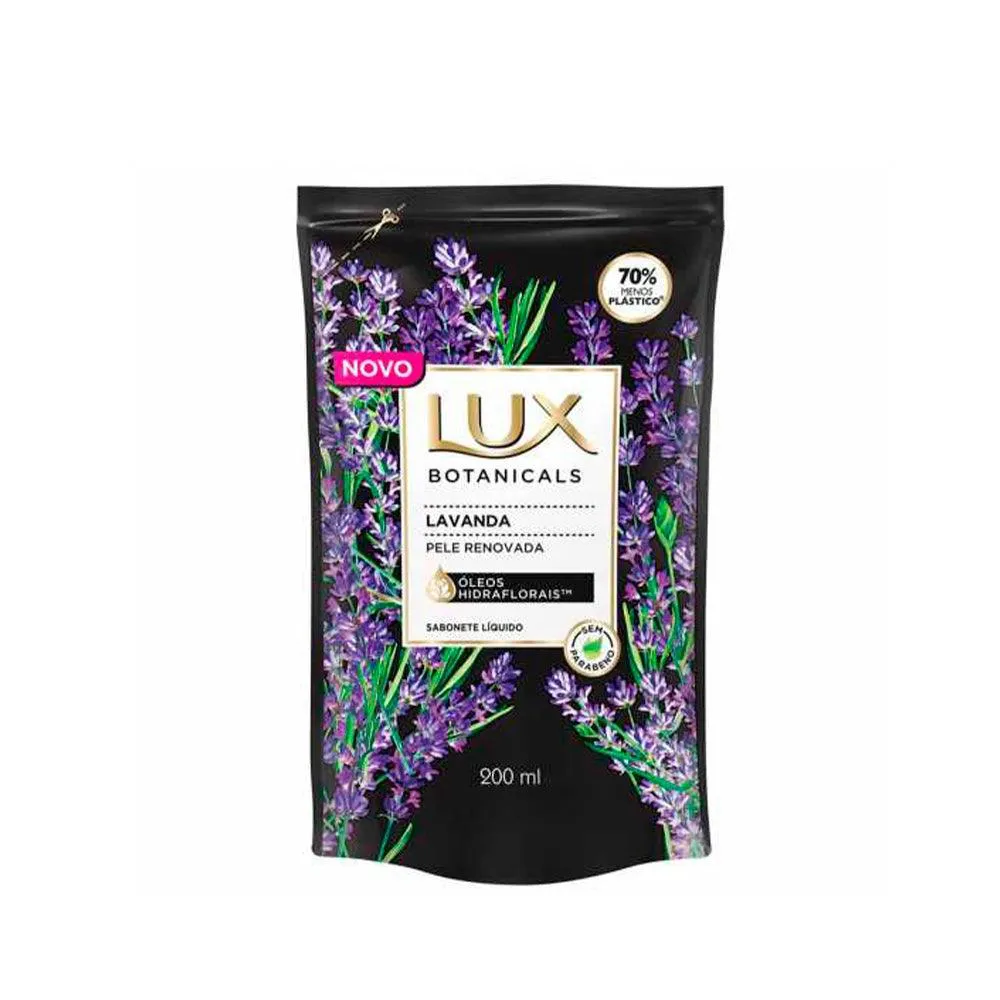 Sabonete Líquido Lux Botanicals Lavanda Refil 200Ml