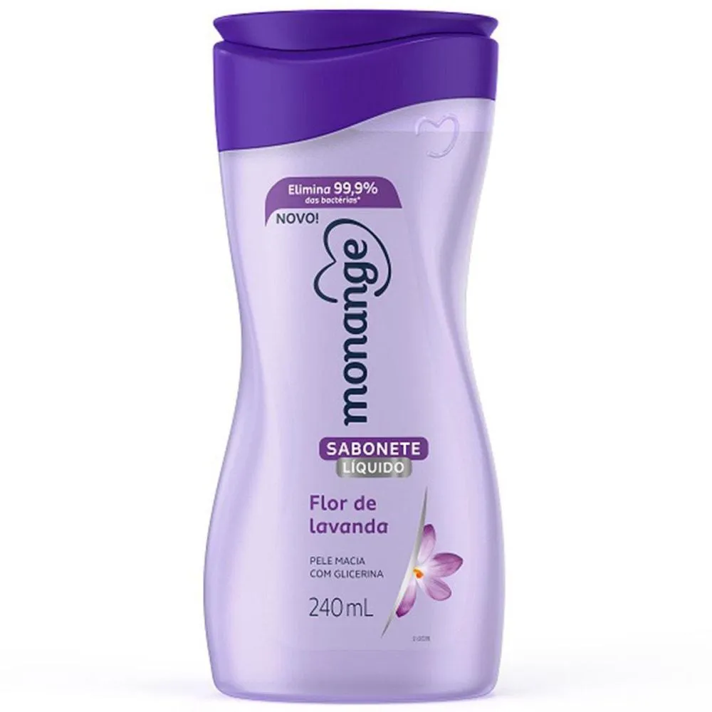 Sabonete Líquido Monange Flor De Lavanda 240Ml 25093-0