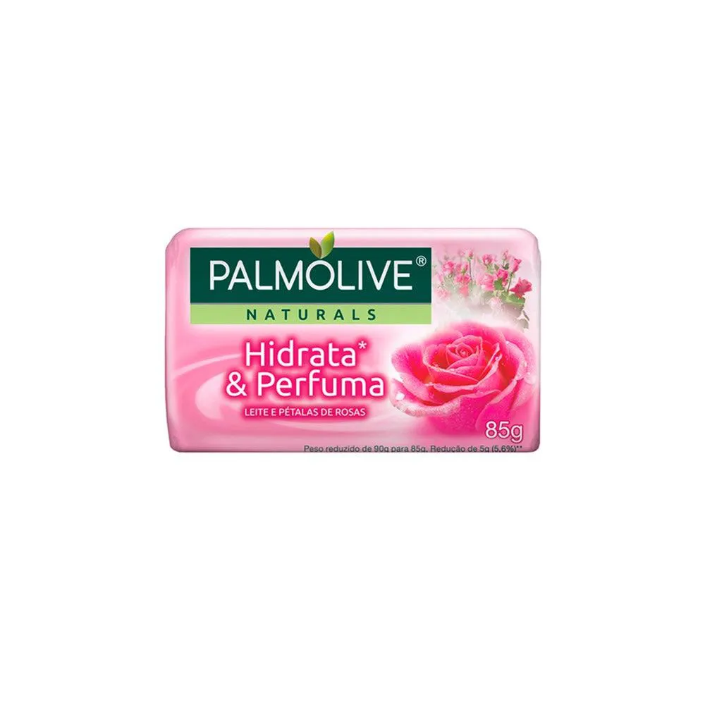 Sabonete Palmolive Naturals Hidrata E Perfuma Rosas 85G