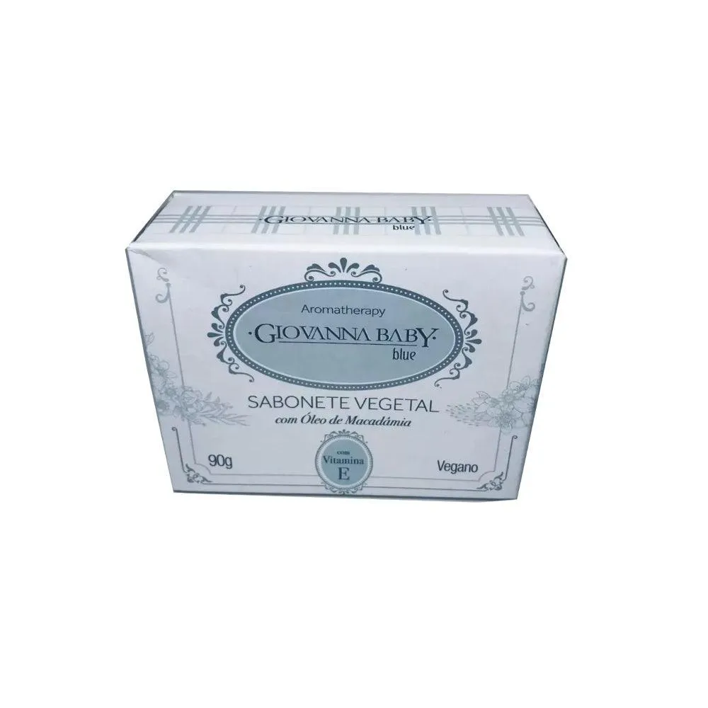 Sabonete Vegetal Retangular Giovanna Baby Blue 90G