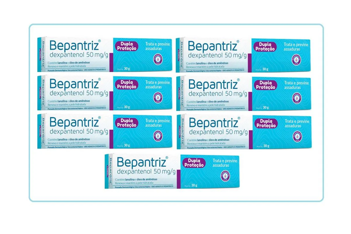 Kit 7 Pomada Dermatológica Bepantriz C30G - Cimed