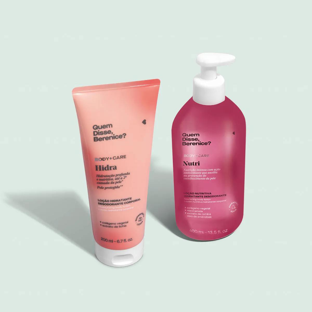 Combo Ultra Hidratação: Loção Hidratante Desodorante Corporal Nutri  400Ml + Loção Hidratante Desodorante Corporal Hidra 200Ml