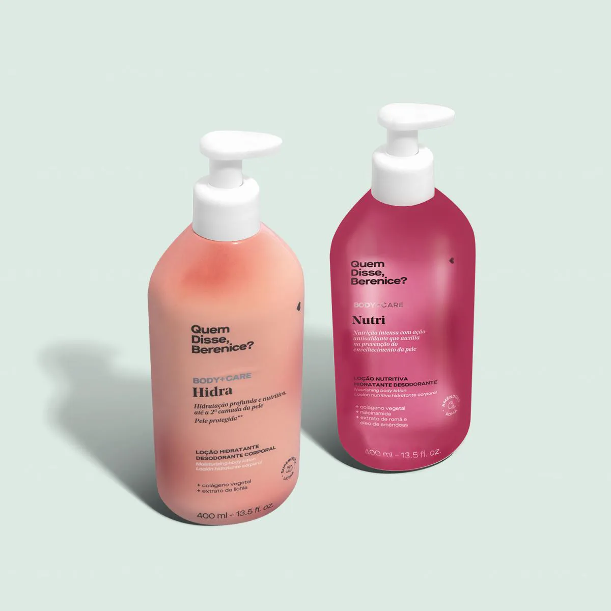 Combo Ultra Hidratação: Loção Hidratante Desodorante Corporal Nutri  400Ml + Loção Hidratante Desodorante Corporal Hidra  400Ml