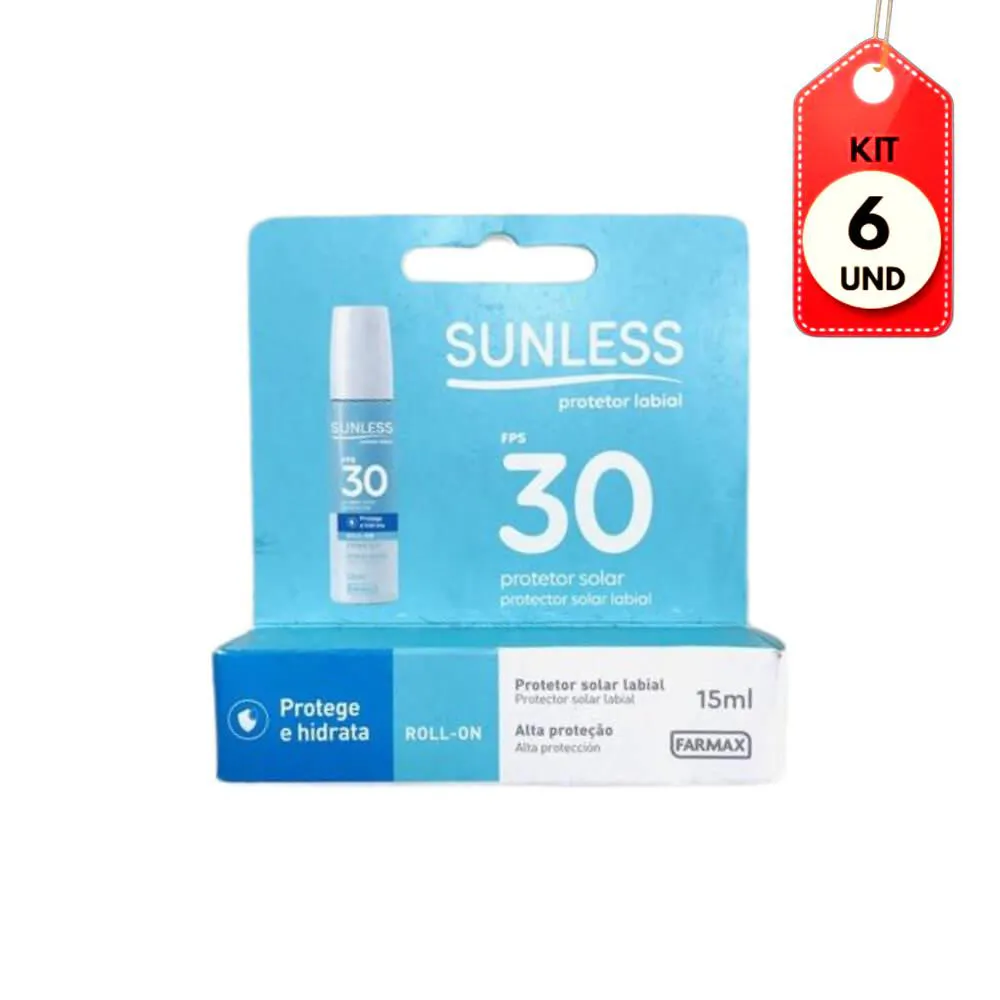 Kit C/06 Sunless Protetor Labial Fps30 15Ml