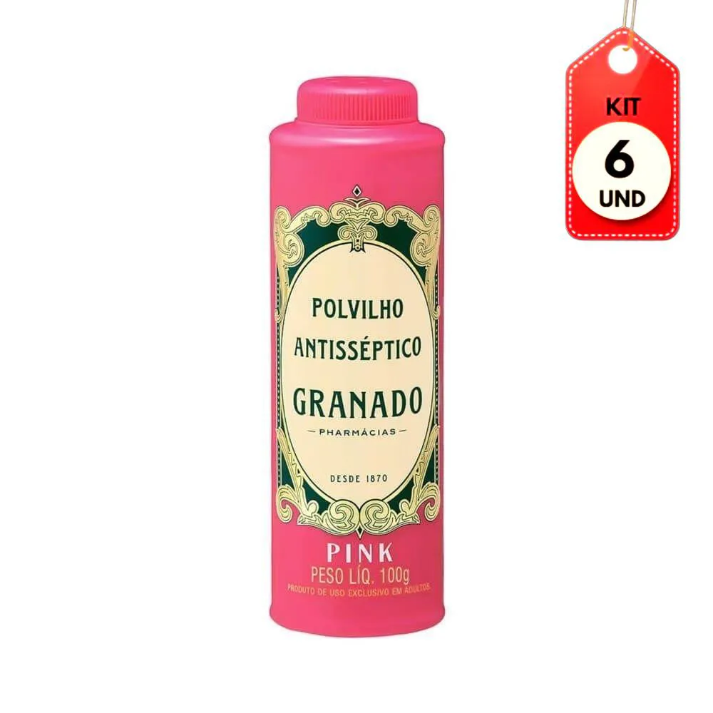 Kit C/06 Granado Pink Polvilho 100G