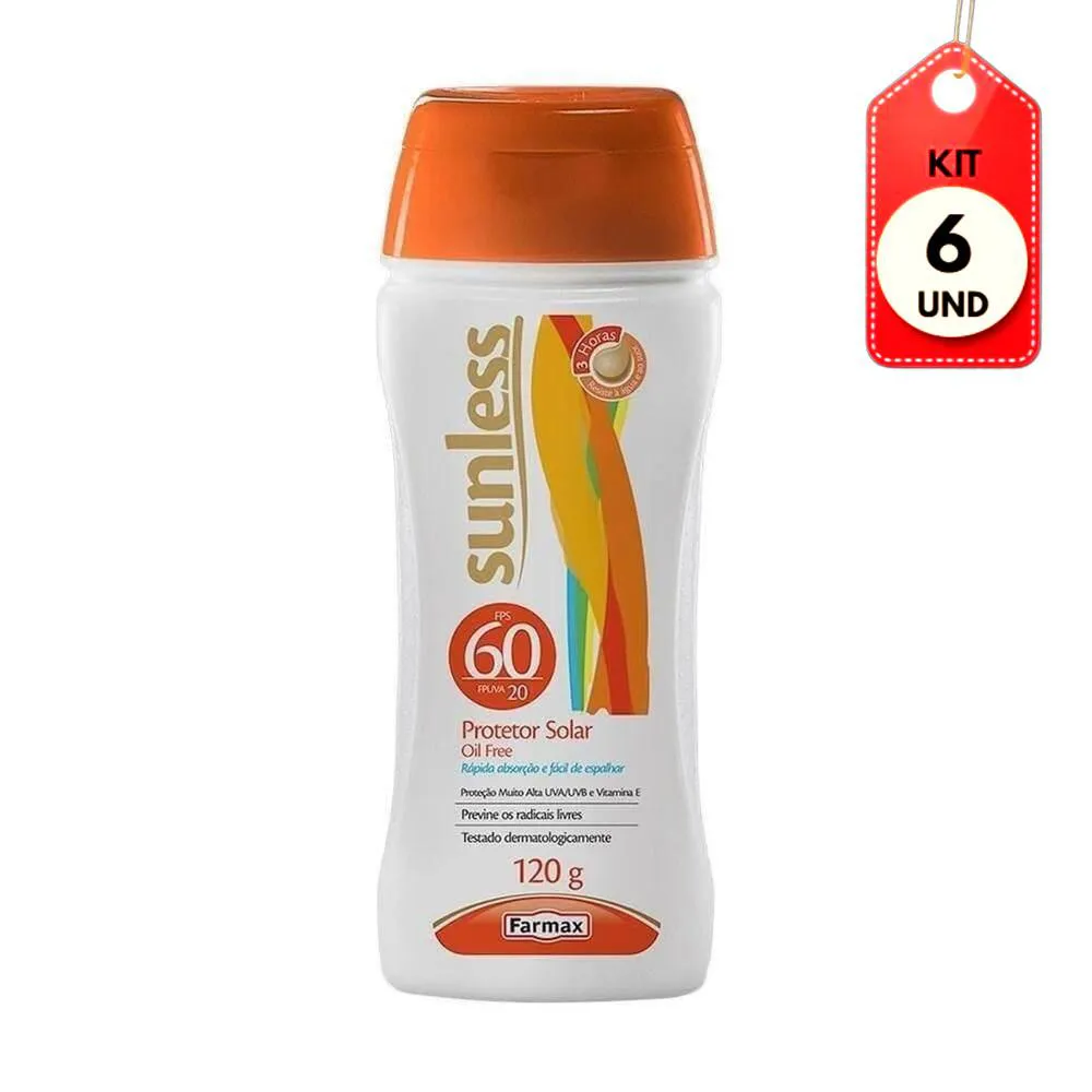 Kit C/06 Sunless Fps60 Protetor Solar Oil Free 120G