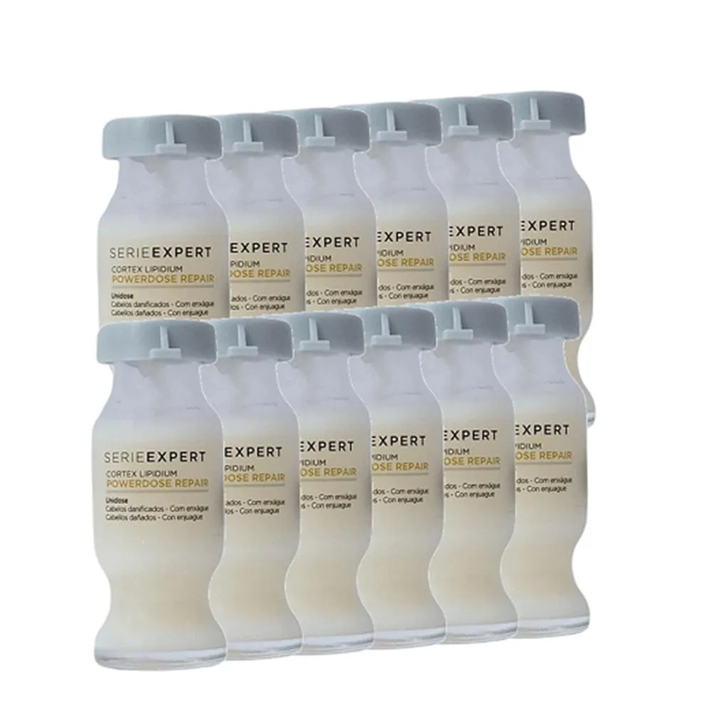 Kit L'Oreal Professionnel Expert Absolut Repair Cortex Lipidium Power Repair - Ampola Capilar 10Ml (12 Unidades)