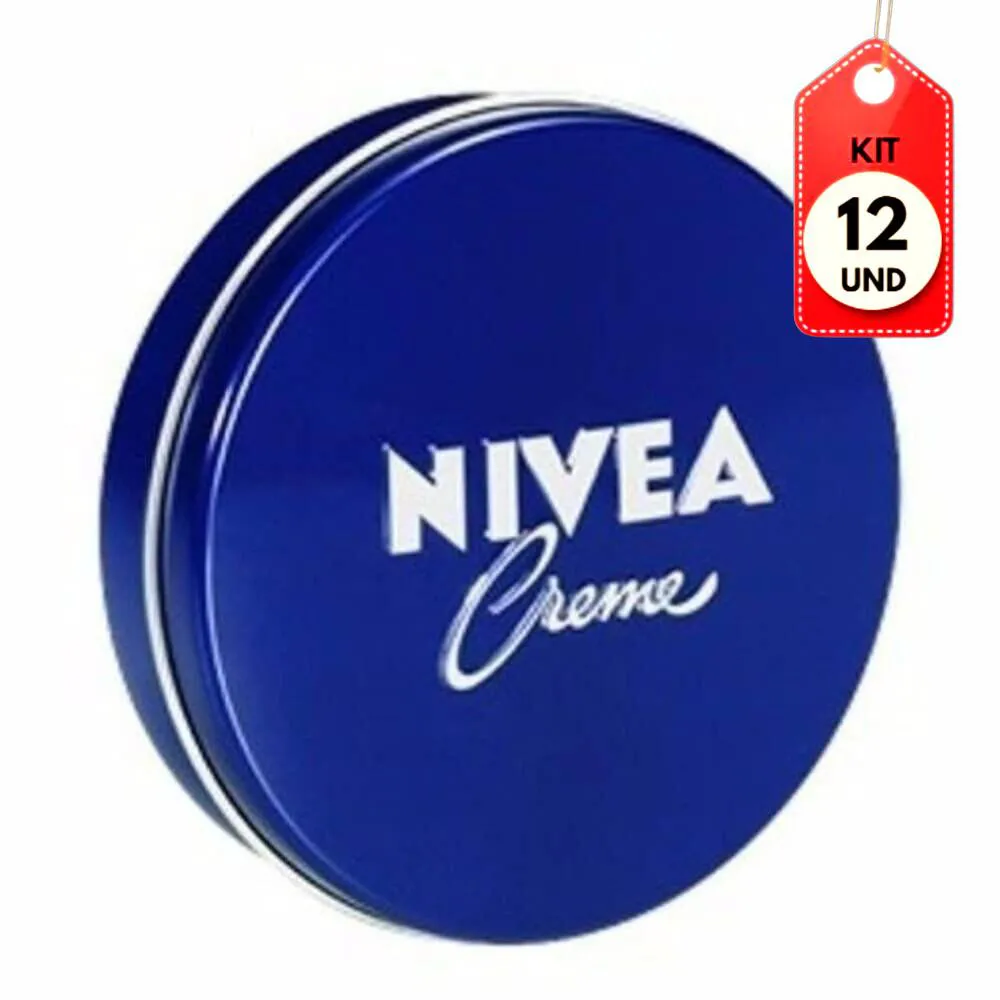 Kit C/12 Nivea Creme P/ Rosto Lata 56G