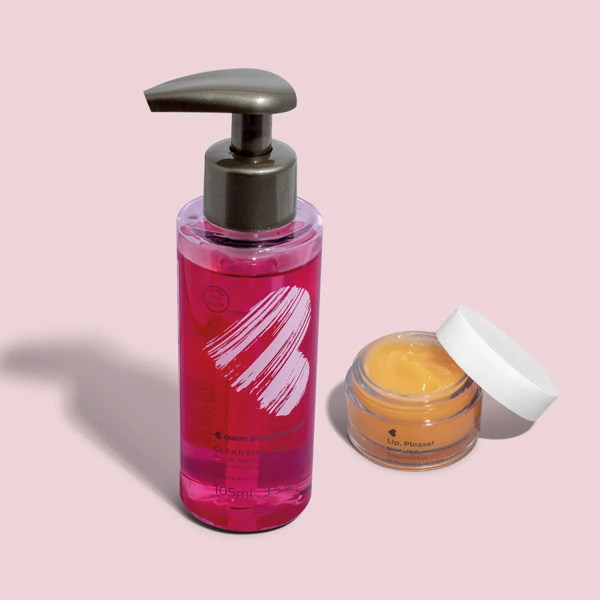 Combo Hidratação Intensa: Demaquilante Cleansing Oil 105Ml + Lip, Please! Balm Hidratação Intensa 8G