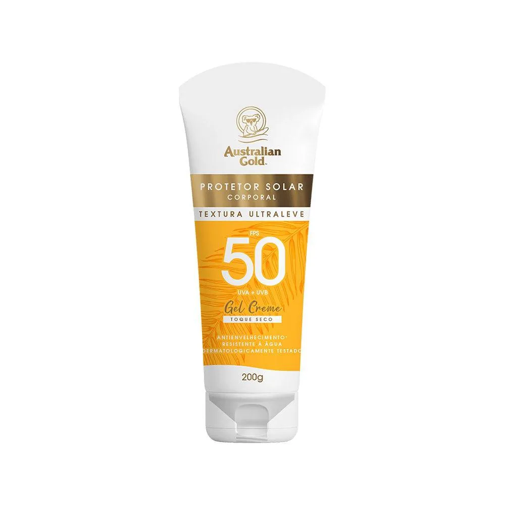 Protetor Solar Australian Gold Gel Creme Fps50 200G