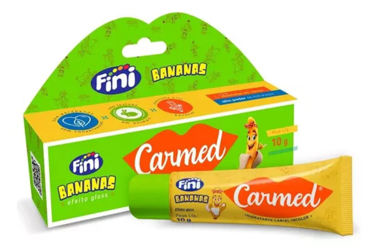 HIDRATANTE LABIAL CARMED FINI BANANAS INCOLOR EFEITO GLOSS 10G