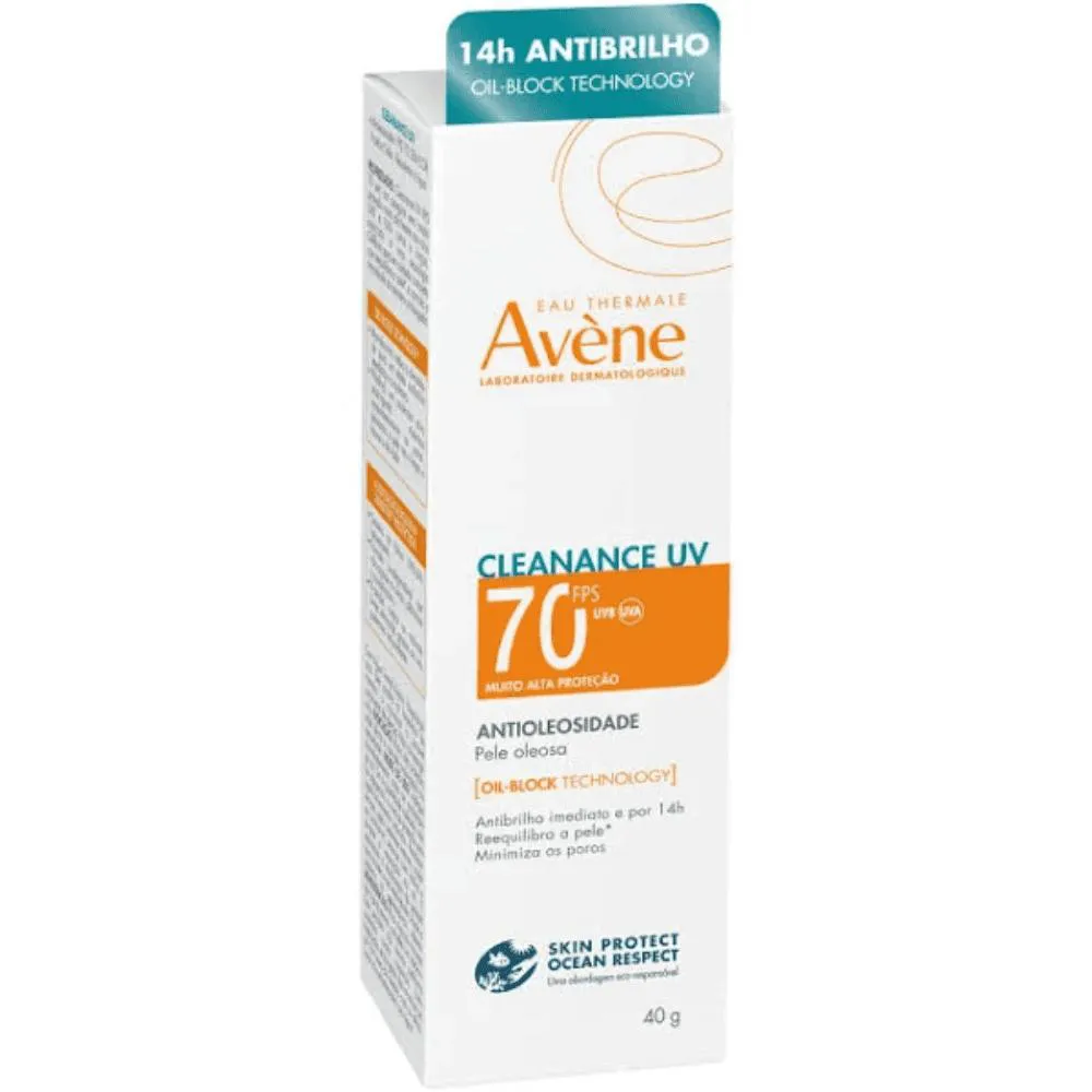 Eau Thermale Avène Cleanance Protetor Solar Uv Antioleosidade Fps70 40G