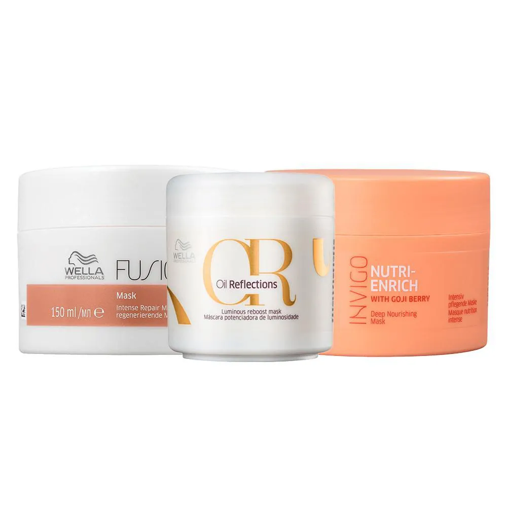 Kit Wella Professionals Cronograma Capilar - 3 Máscaras