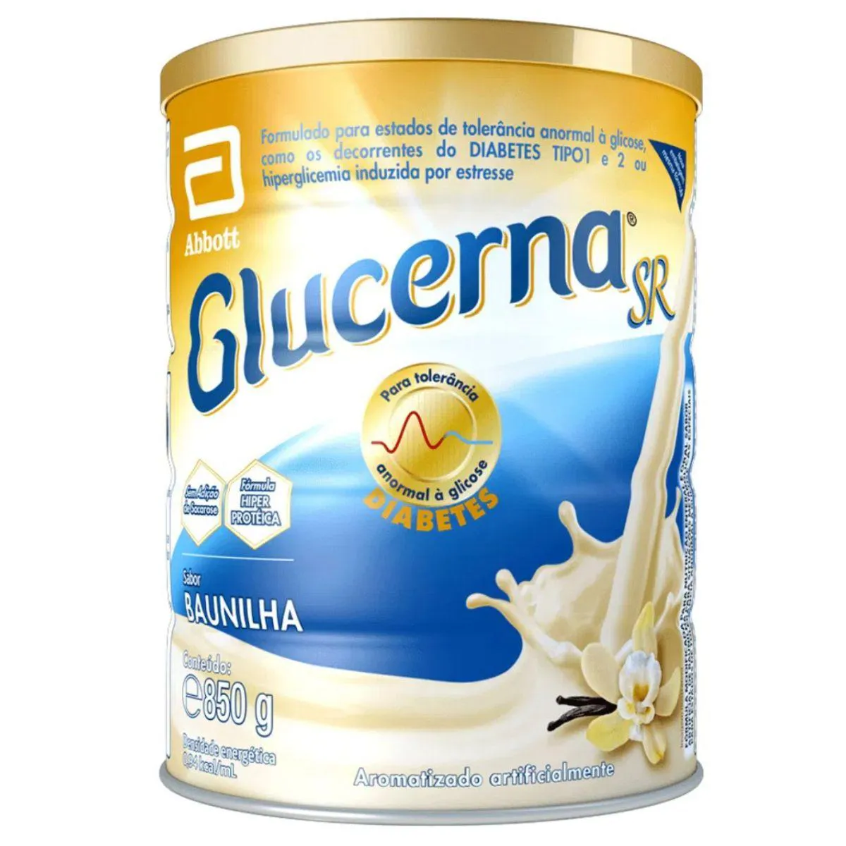 GLUCERNA EM Pó 850G SABOR BAUNILHA IDOSO SENIOR ABBOTT