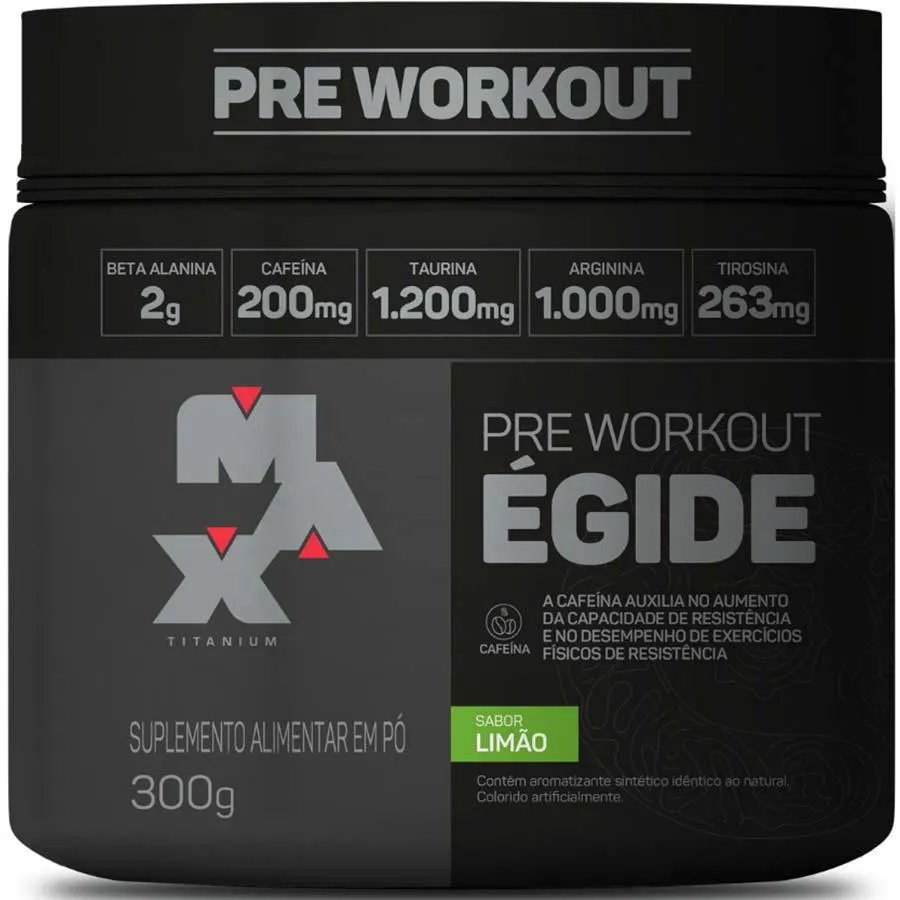 Pre-Treino Egide Max Titanium 300G - Limao