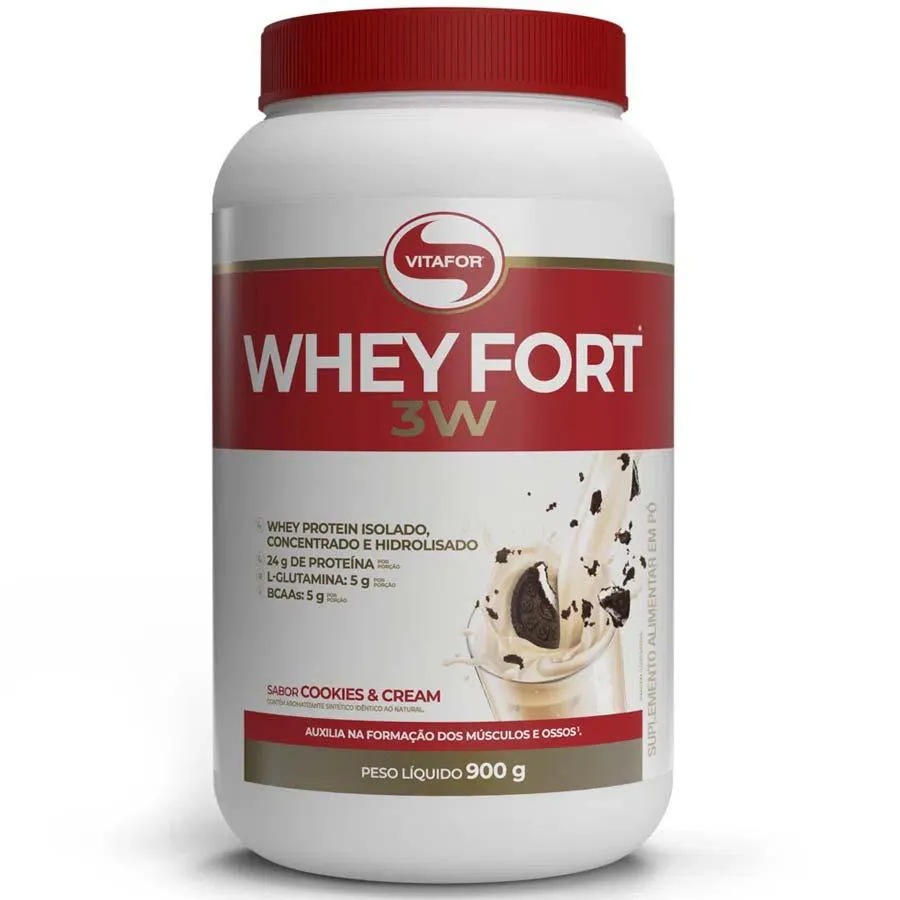 Whey Fort 3W Vitafor Cookies & Cream 900G