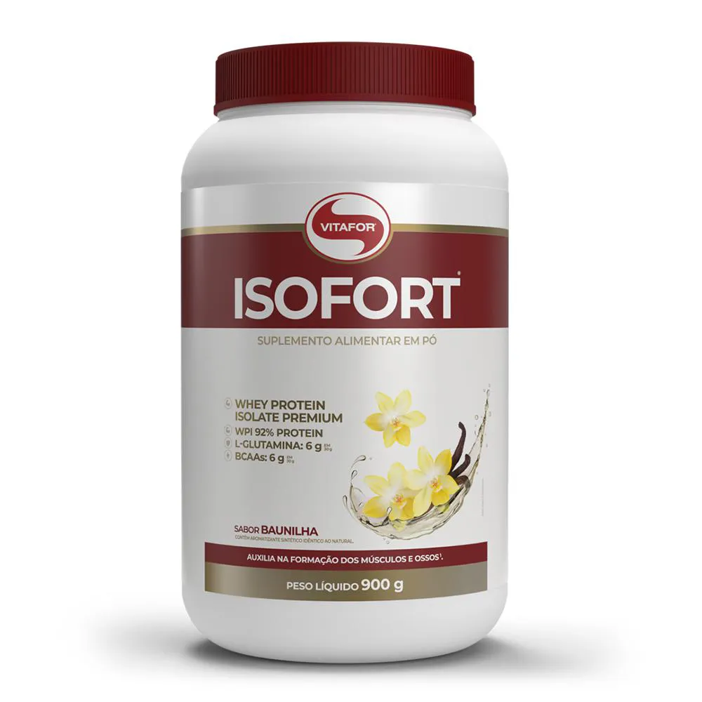 Whey Protein Isofort Vitafor 900G Baunilha