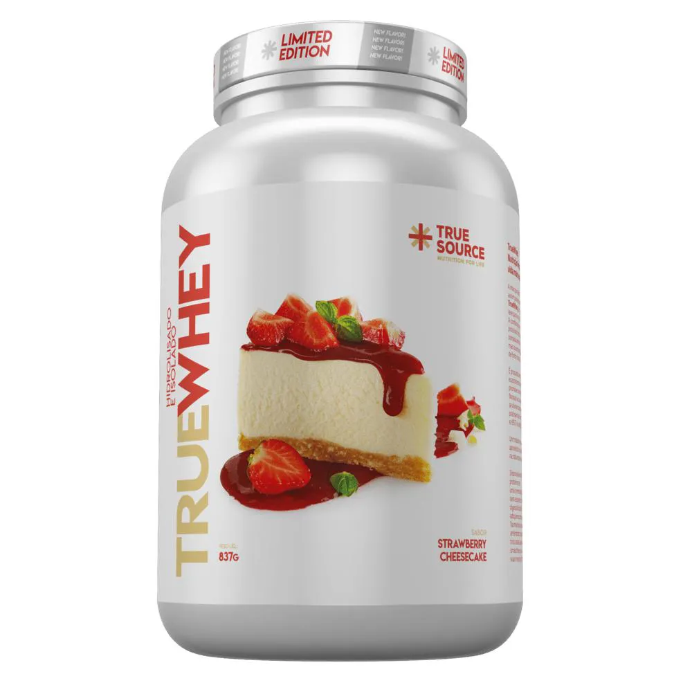 Kit 2X: Proteína True Whey Strawberry Cheesecake True Source 837G