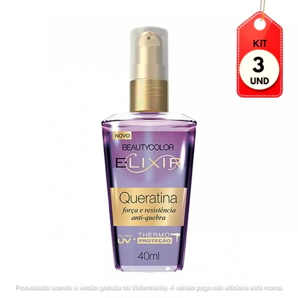 Kit C/03 Beautycolor Queratina Elixir 40Ml