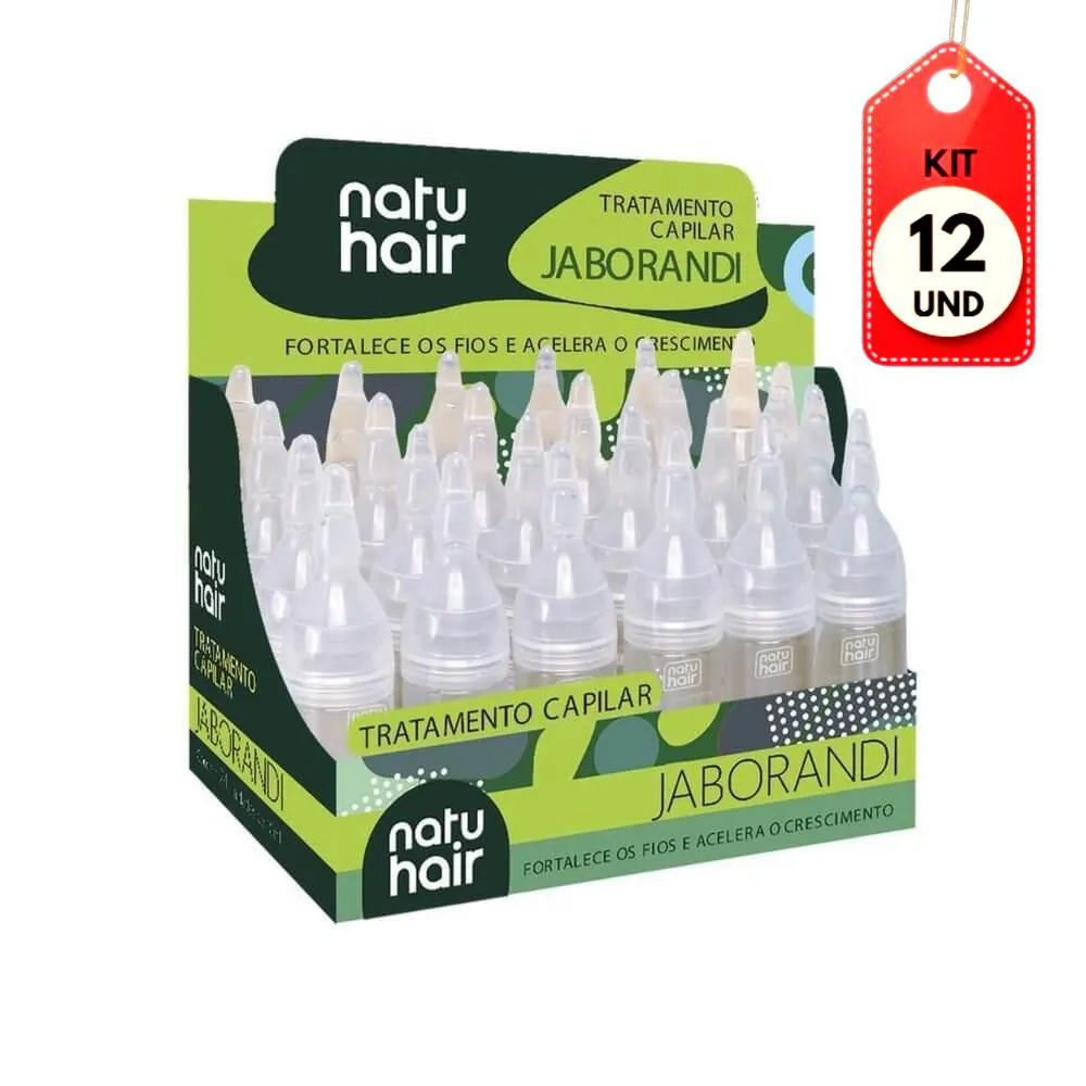 Kit C/12 Natuhair Jaborandi Vitamina Capilar 24X10Ml