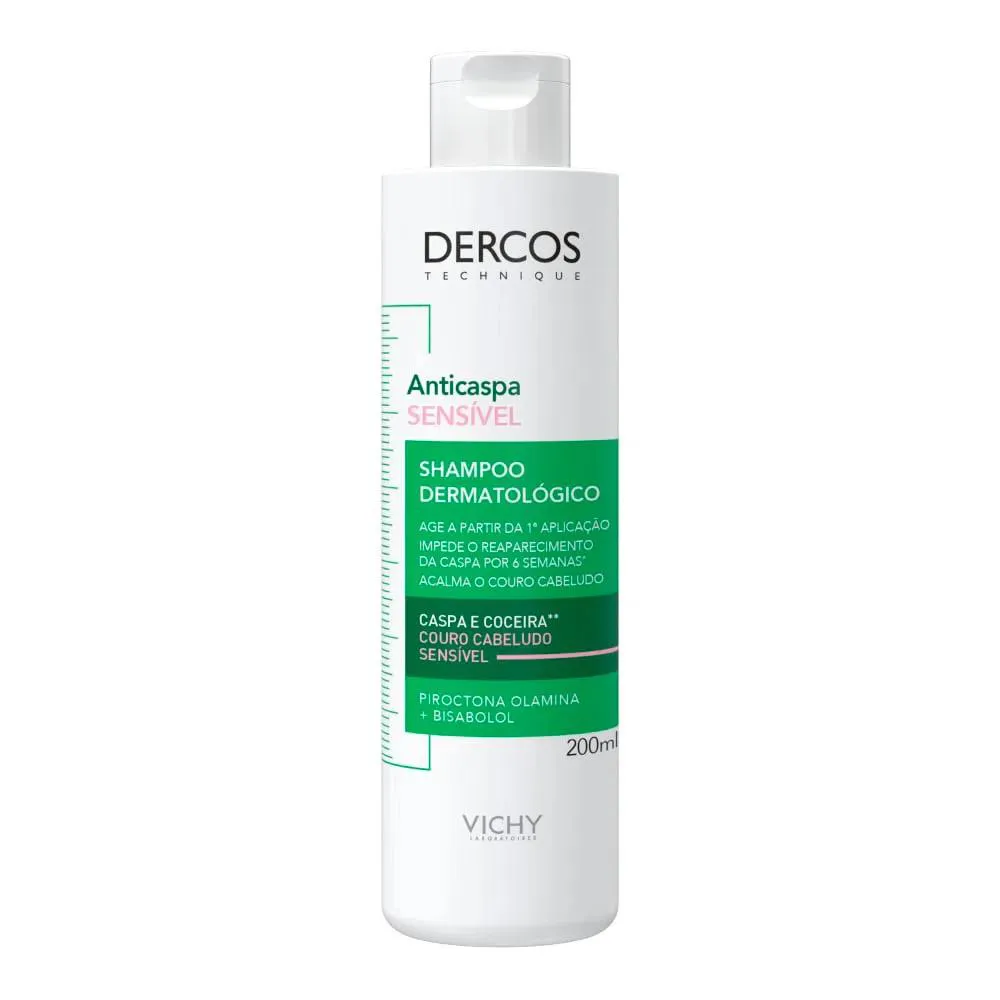Vichy Dercos Sensível Shampoo Anticaspa 200Ml