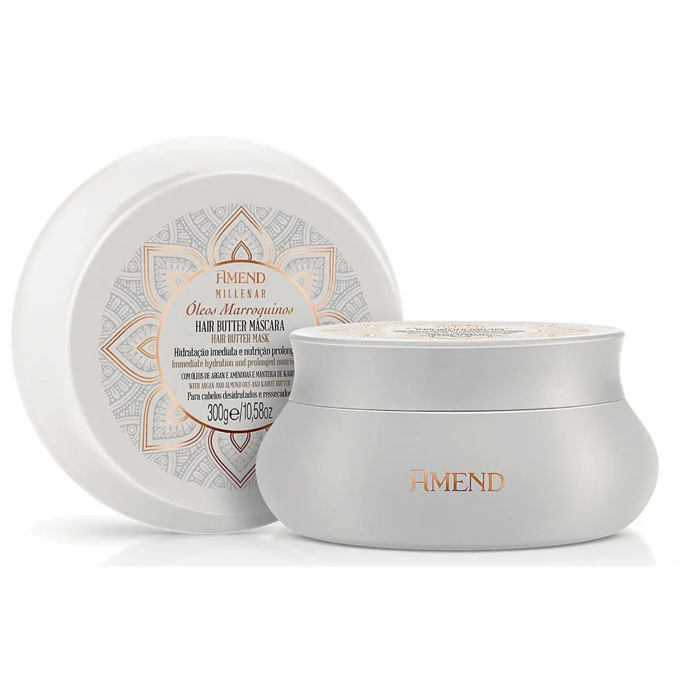 Máscara Hair Butter Amend Millenar Óleos Marroquinos 300G