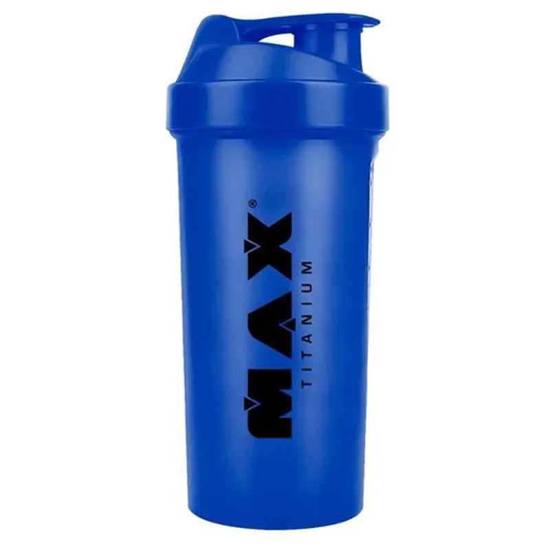 Coqueteleira Academia Garrafa 700Ml Max Titanium Azul
