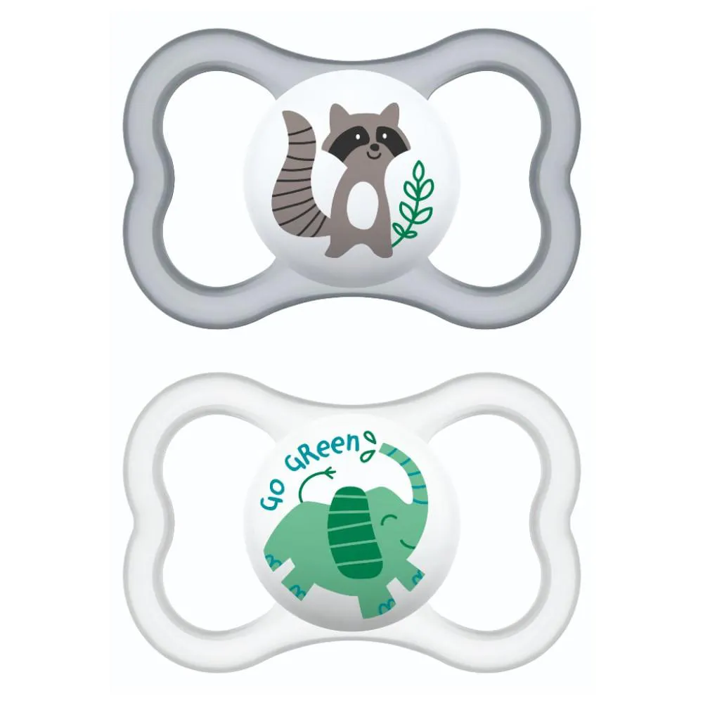 Kit 2 Chupetas Air Bico De Silicone 6M+ Neutra - Mam
