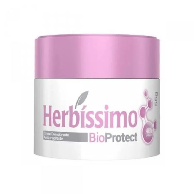 Desodorante Antitranspirante Creme Herbíssimo Bioprotect Hibisco 55G