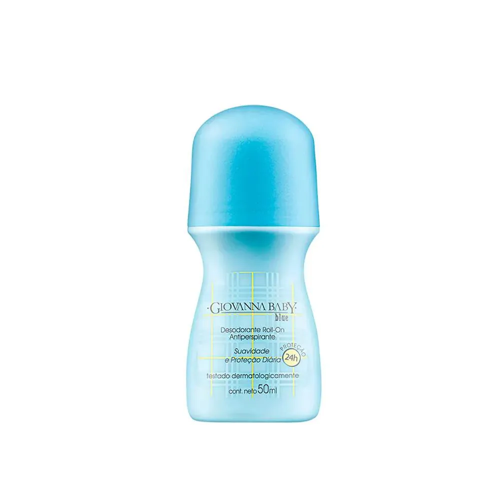 Desodorante Antitranspirante Roll-On Giovanna Baby Blue Feminino 24H 50Ml 