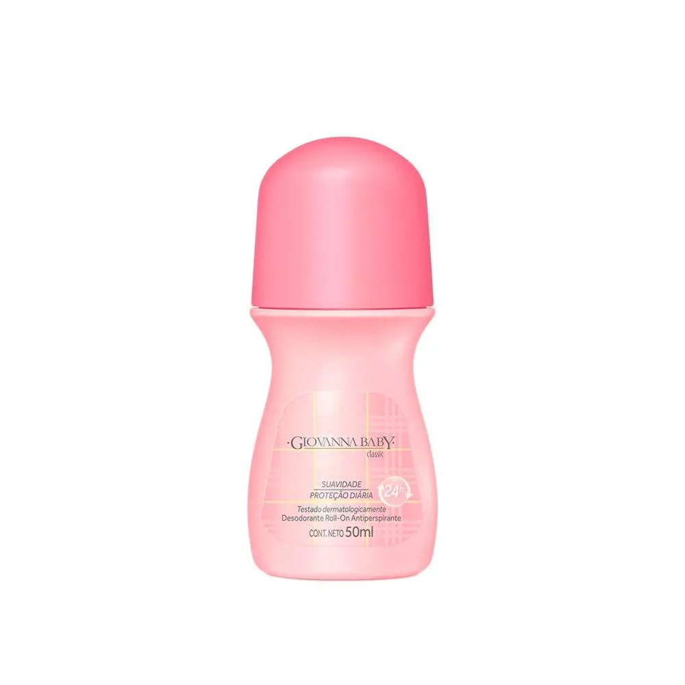 Desodorante Antitranspirante Roll-On Giovanna Baby Classic Feminino 24H 50Ml