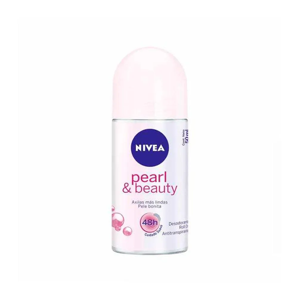 Desodorante Antitranspirante Roll-On Nivea Pearl Beauty Feminino 48H 50Ml