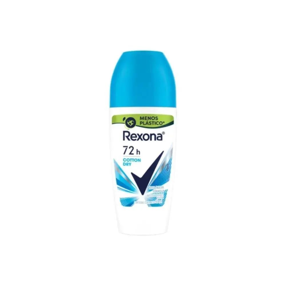 Desodorante Antitranspirante Roll-On Rexona Cotton Dry Feminino 48H 50Ml
