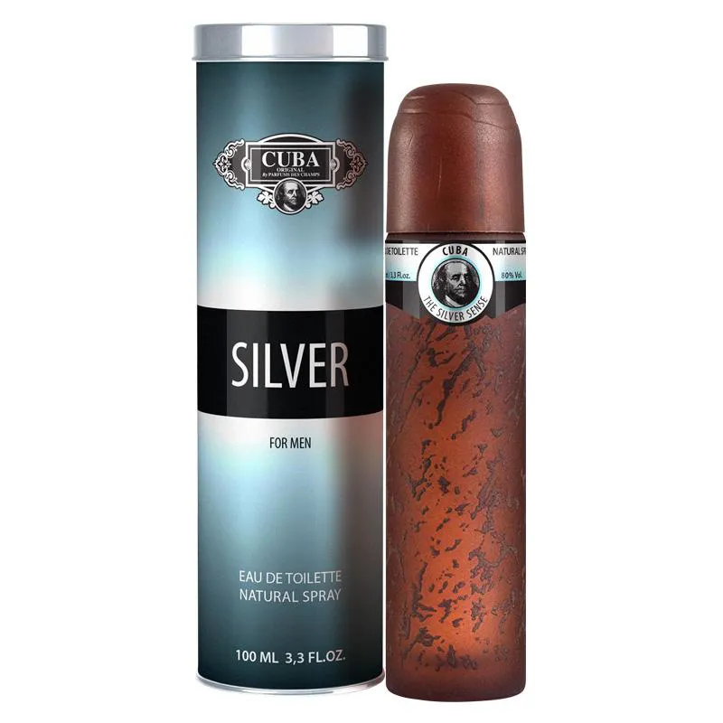 Perfume Cuba Silver For Men Eau De Toilette 100Ml