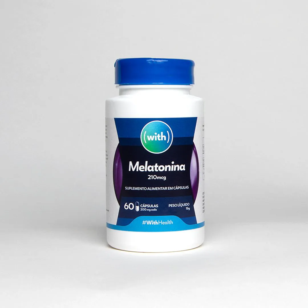 MELATONINA 210MCG SUPLEMENTO ALIMENTAR COM 60 CAPSULAS WITH