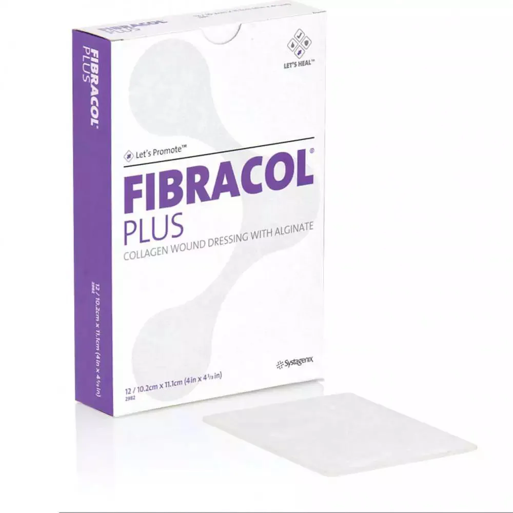 CURATIVO COLáGENO E ALGINATO FIBRACOL PLUS 10,2 X 11,1CM - 3M CX 12UN