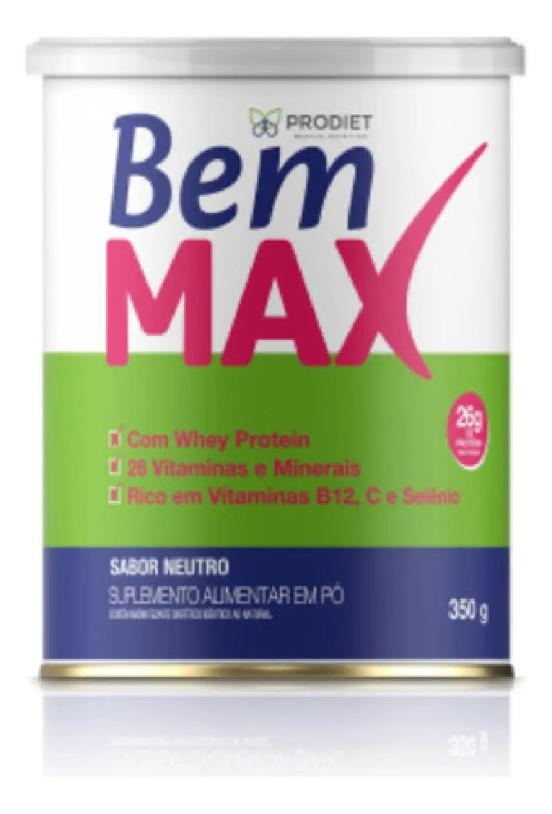 BEMMAX 25G PROTEíNA SEM SABOR 350G  PRODIET