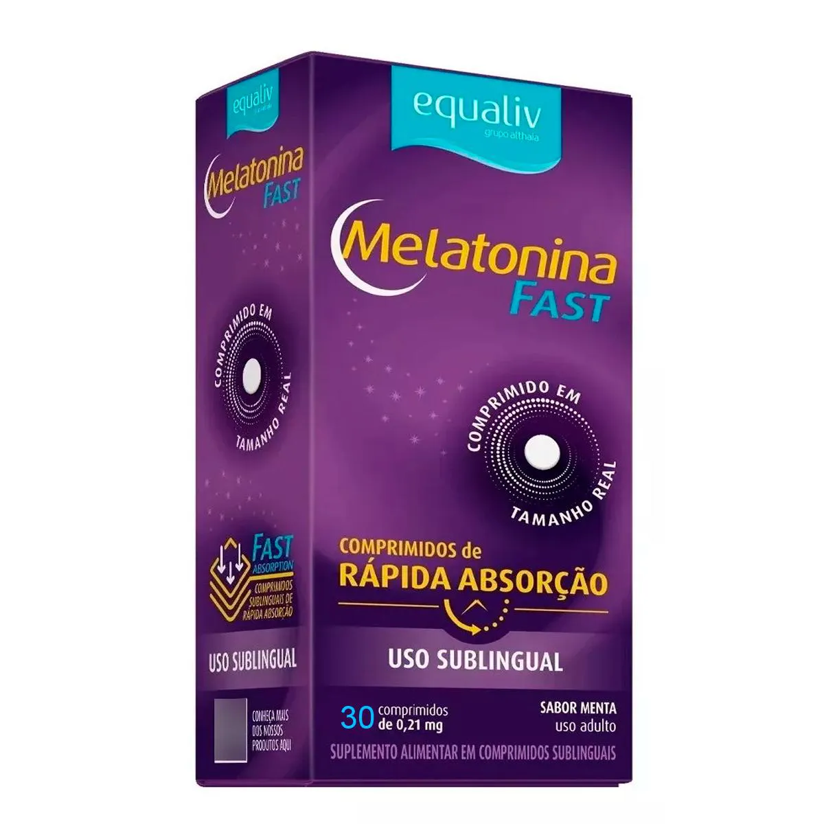 MELATONINA FAST SUPLEMENTO EQUALIV 210MCG 30 COMPRIMIDOS