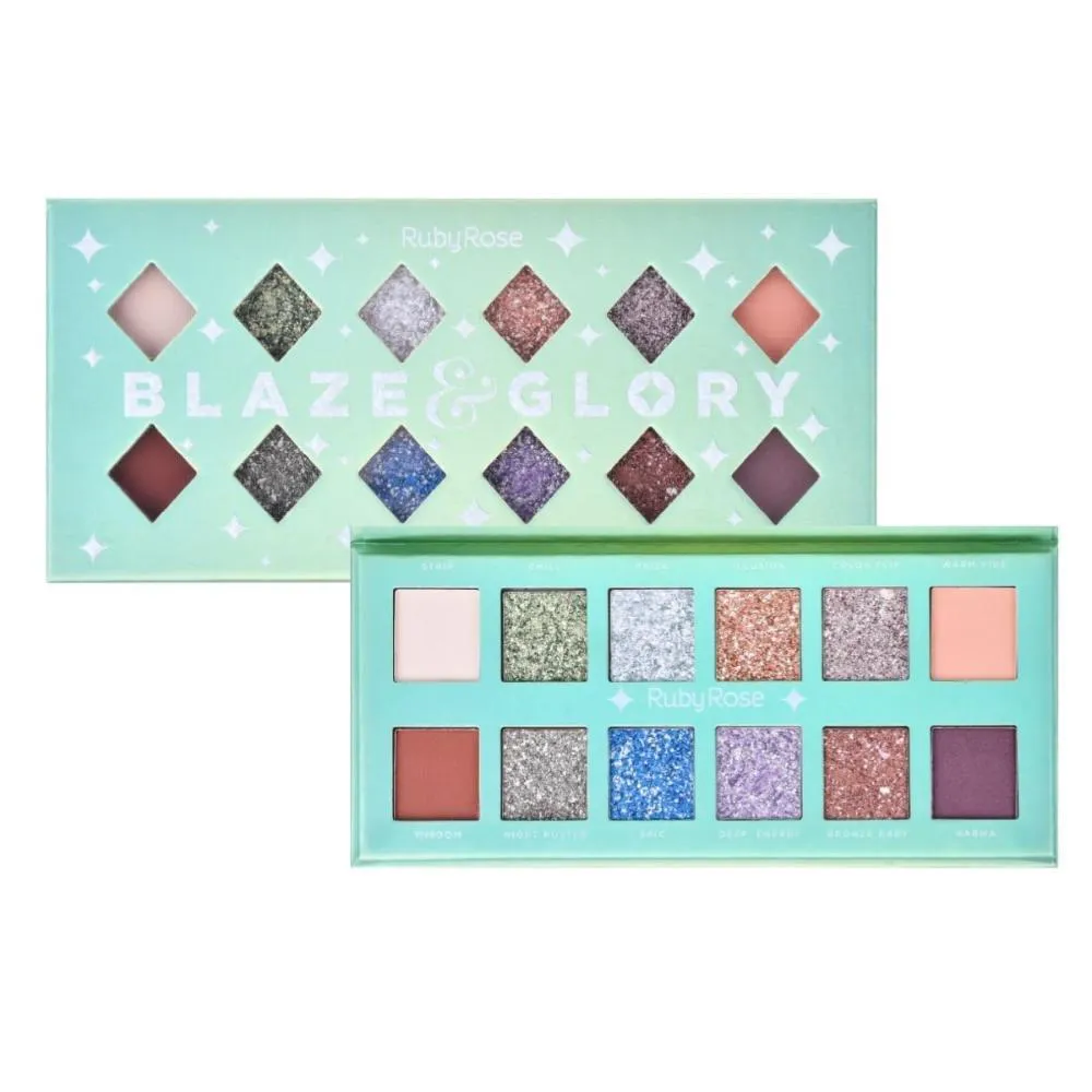 PALETA DE SOMBRAS BLAZE & GLORY RUBY ROSE HB-1083