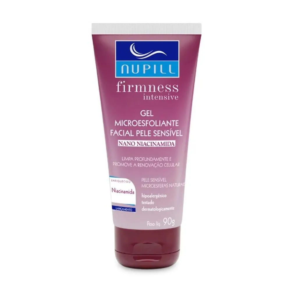 GEL MICROESFOLIANTE PELE SENSíVEL NUPILL FIRMNESS INTENSIVE NANO NIACINAMIDA 90G