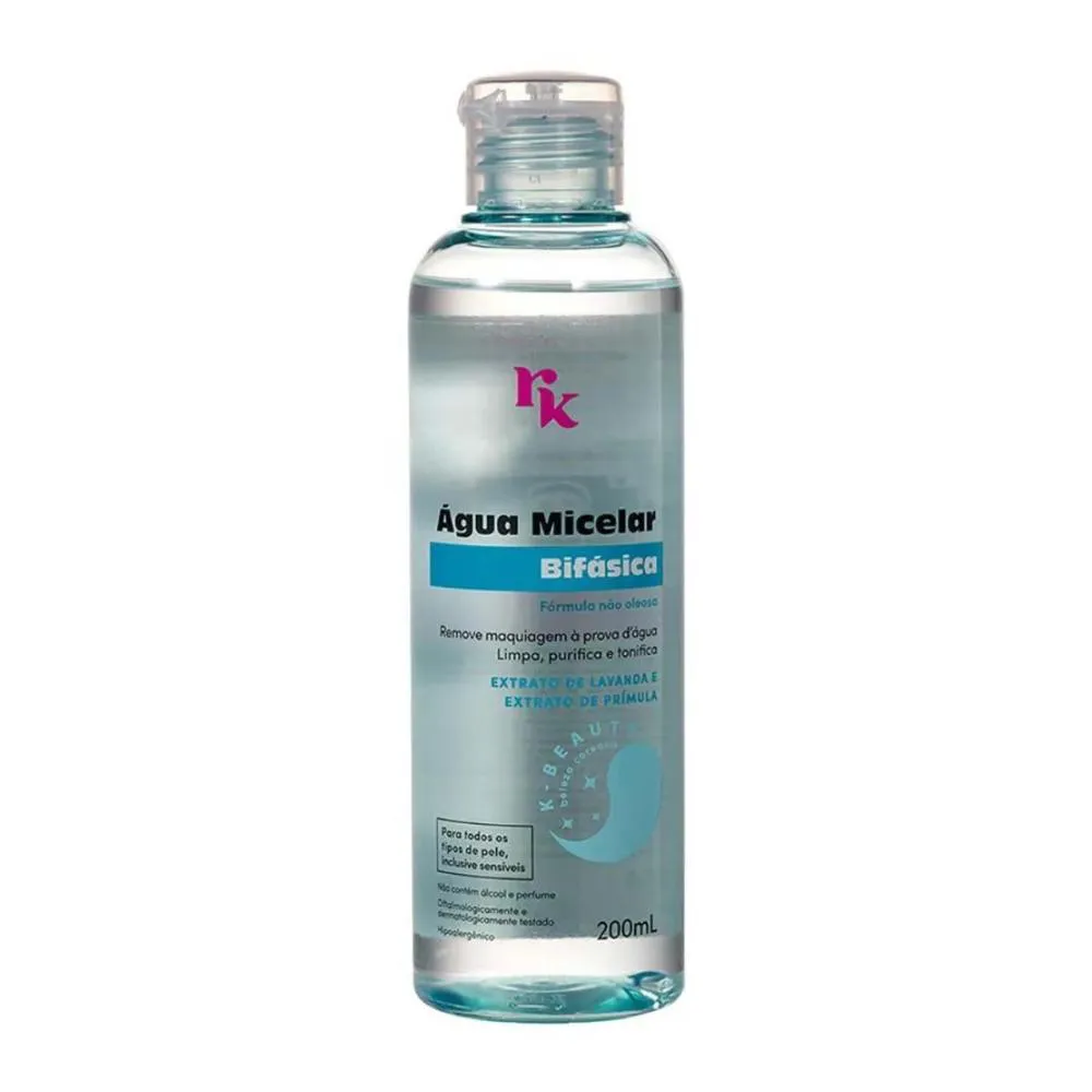 ÁGUA MICELAR BIFáSICA RUBY KISSES 200ML