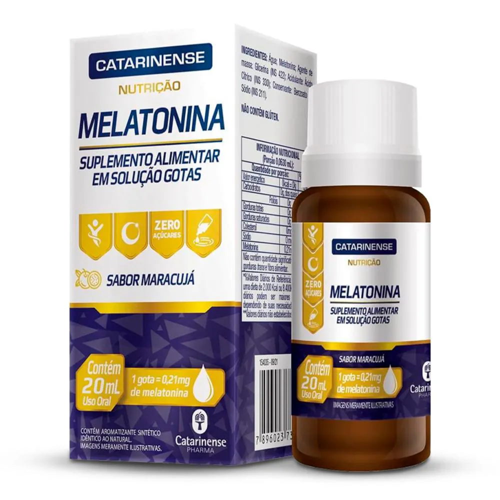 MELATONINA EM GOTAS CATARINENSE MARACUJá 20ML