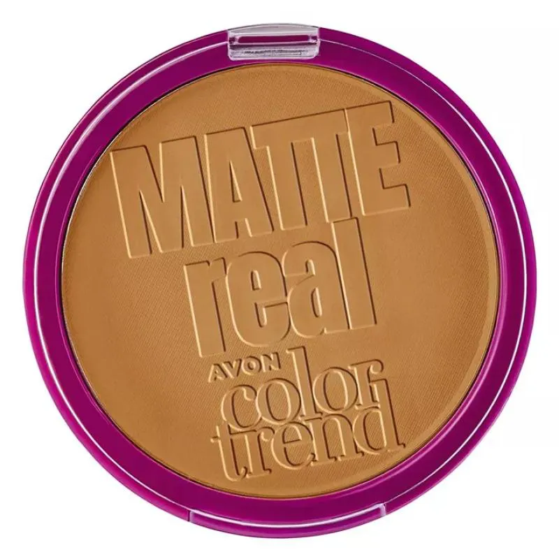 AVON MATTE REAL PO COMPACTO FACIAL FPS 10 MEDIO 332 Q 7G