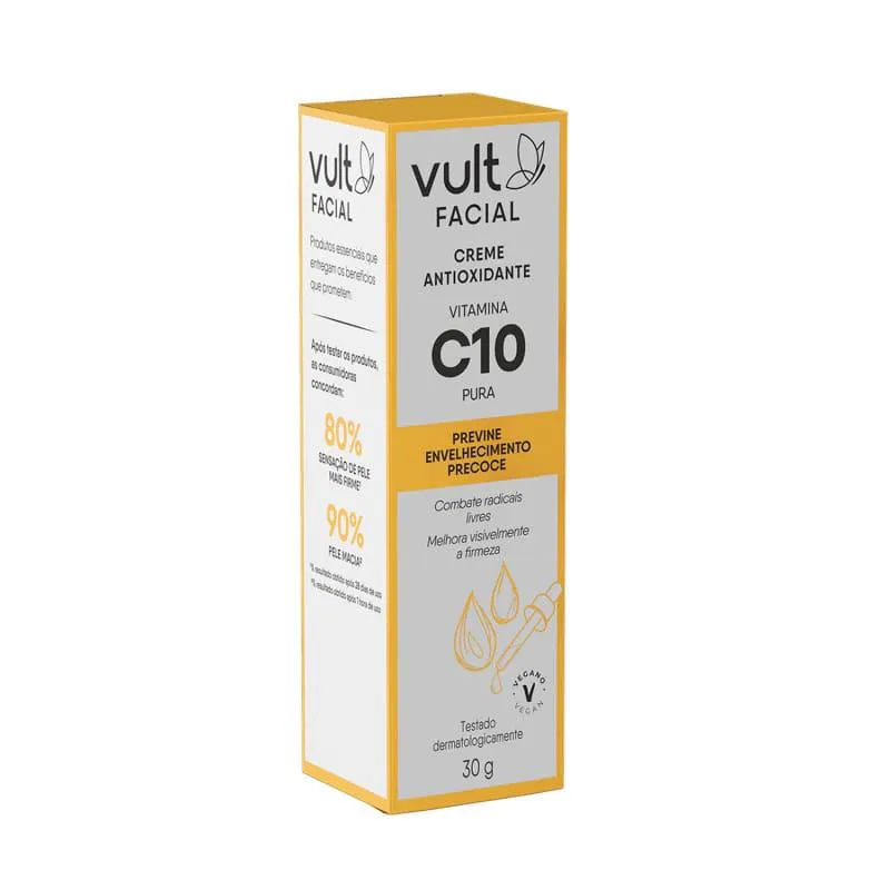 VULT CREME ANTIOXIDANTE VITAMINA C10 PURA FACIAL 30G