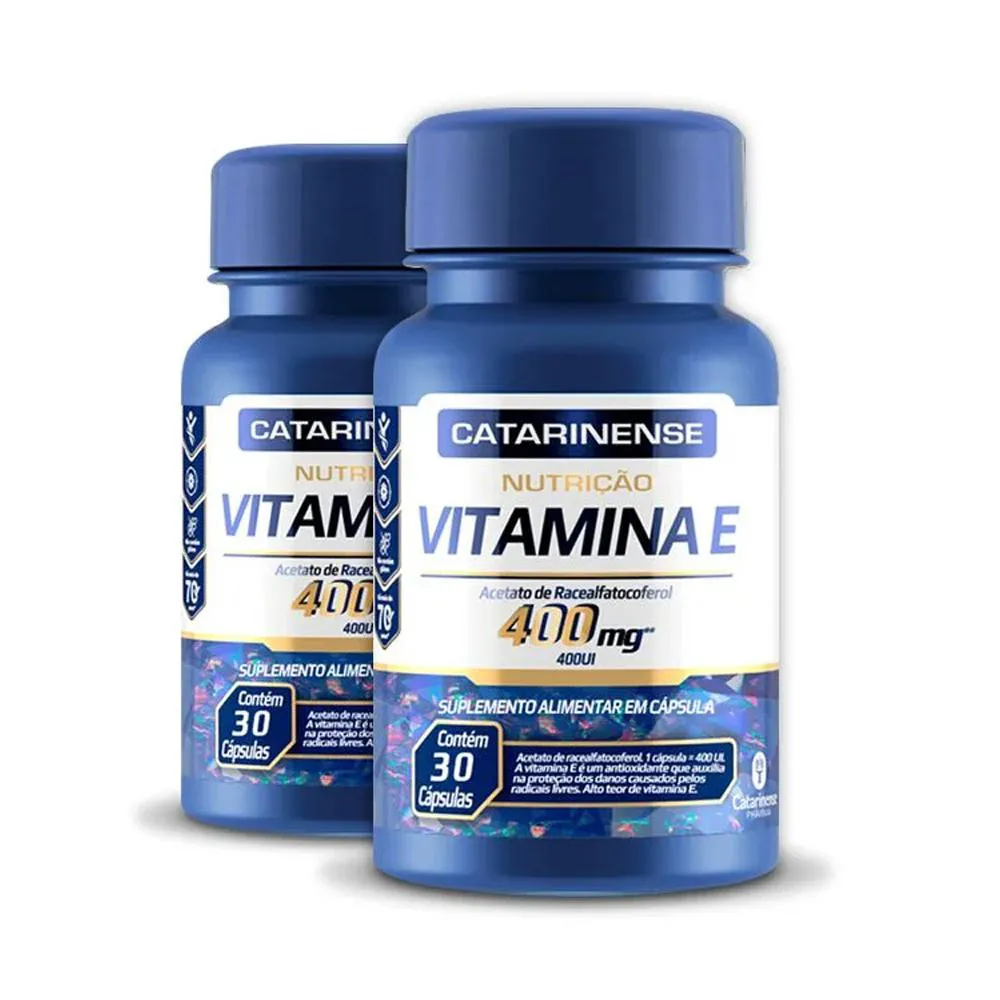 KIT 2 VITAMINA E 400MG CATARINENSE 30 CáPSULAS