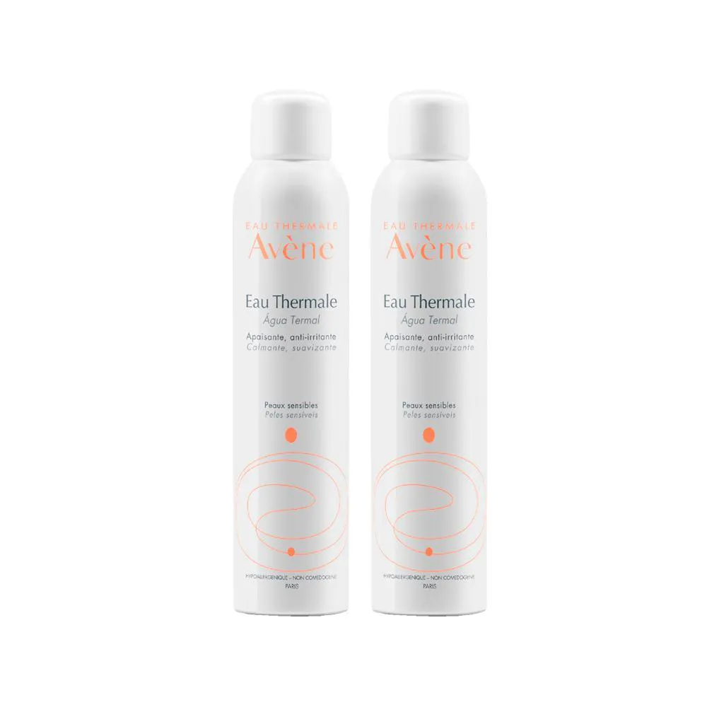 KIT AVèNE ÁGUA TERMAL FACIAL CALMANTE EAU THERMALE 300 ML - 2 UNIDADES