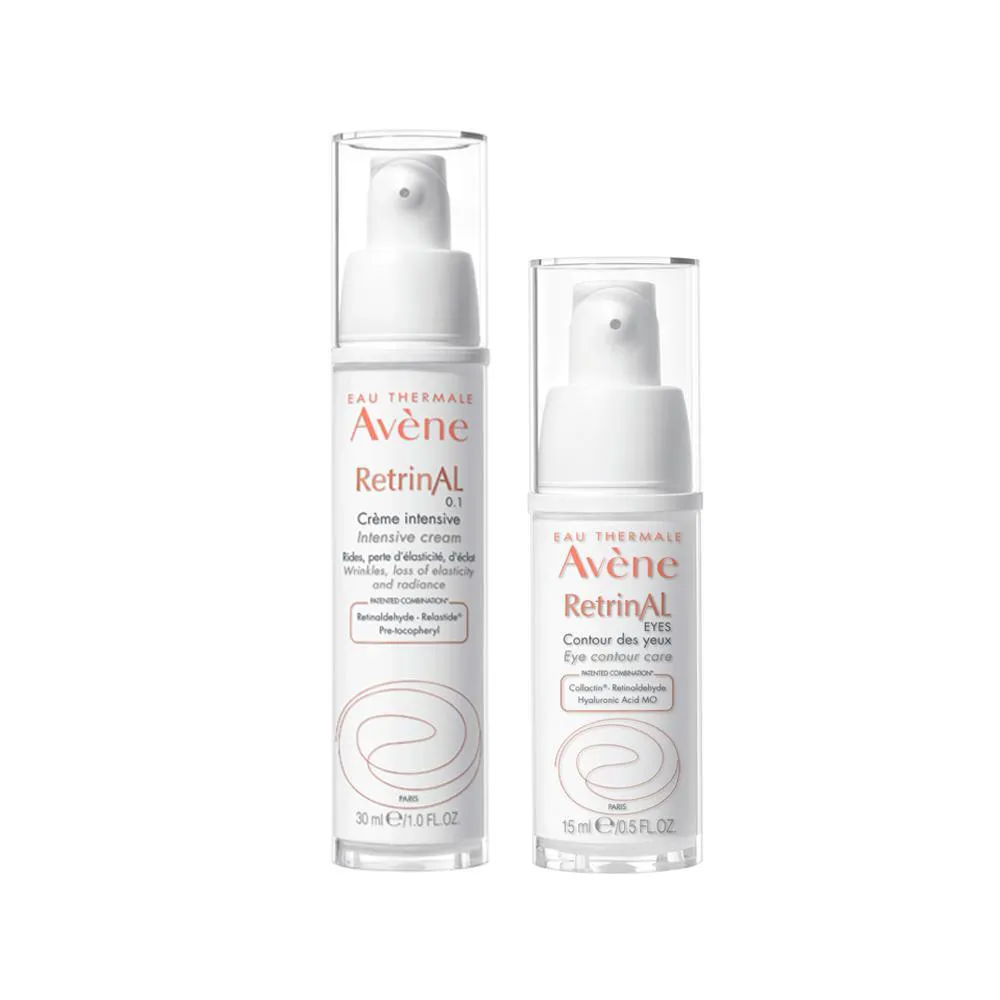 KIT AVèNE ANTI-IDADE RETRINAL -CREME ANTI-IDADE RETRINAL 0.1 30ML E CREME PARA OS OLHOS HYALURON ACTIV B3 15ML